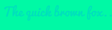 Image with Font Color 00E0BC and Background Color 00F9A5